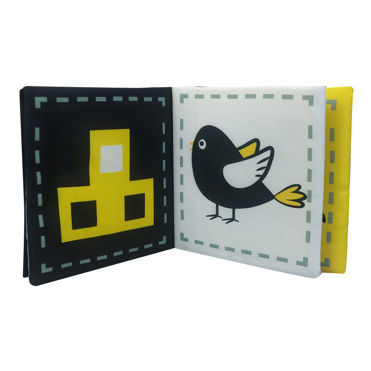 کتاب پارچهای سیاه و سفید برای نوزاد، افزایش تمرکز و سرگرمی