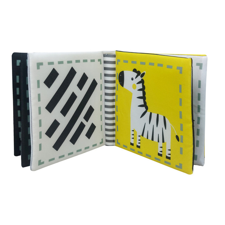 کتاب پارچهای نوزاد، تصاویر با کنتراست بالا و سوتک برای تعامل