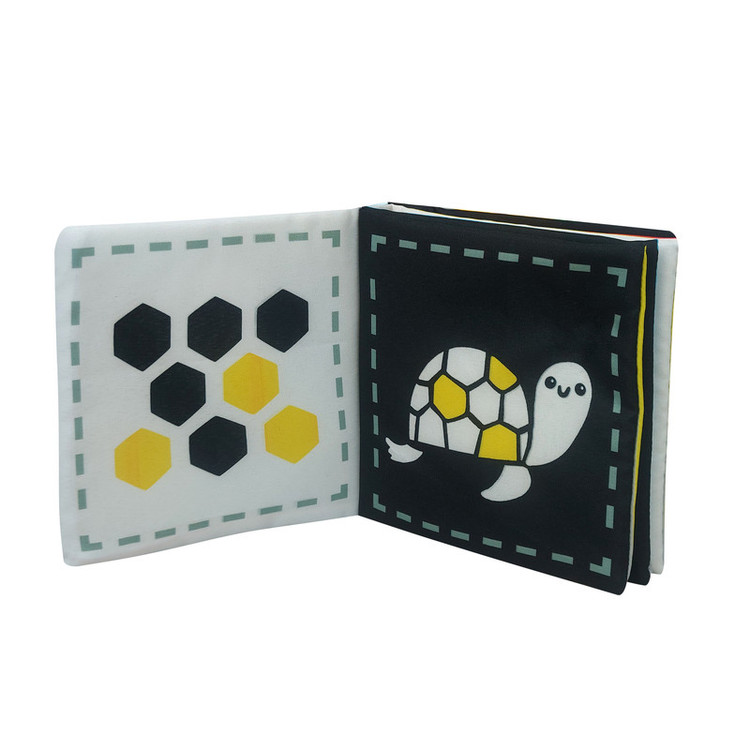 کتاب پارچهای آموزشی نوزاد با چاپ ایمن و بدون پرز، مناسب سیسمونی