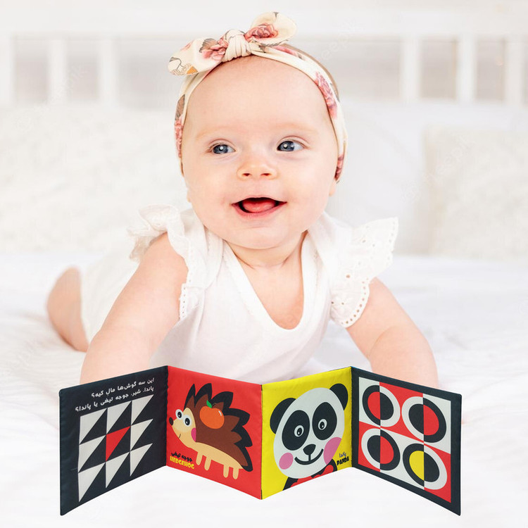 کتاب آموزشی و سرگرمکننده نوزاد، مدل ایستاده و دید آسان