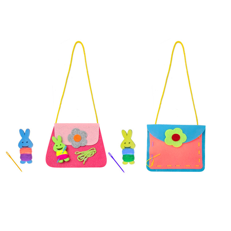 کیف دوزک پانچشده با سوزن پلاستیکی، بسته دو عددی