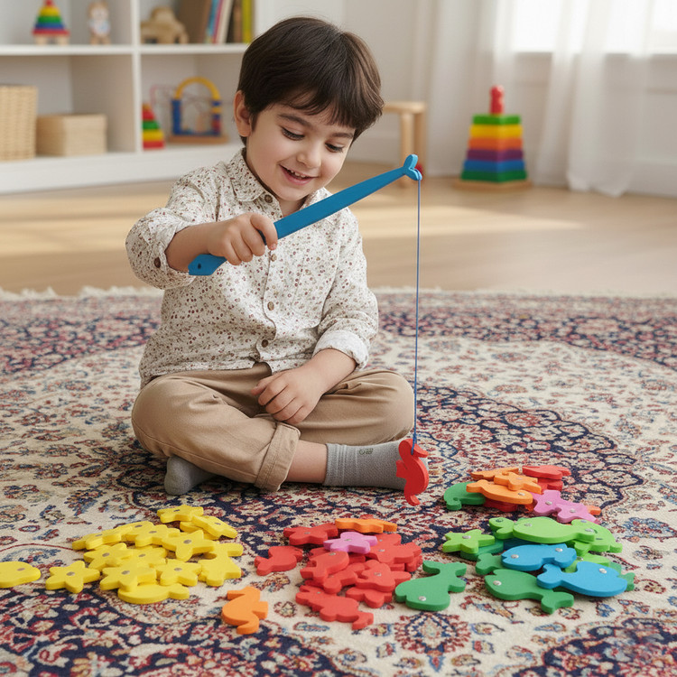 بازی آموزشی ماهیگیری دو نفره در آب
