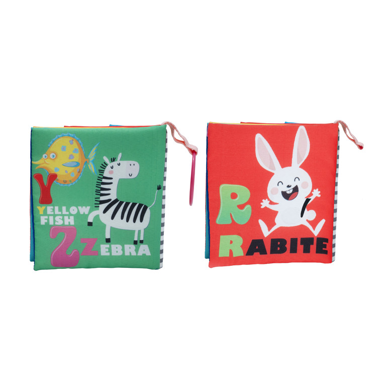 کتاب پارچهای آموزش انگلیسی، تقویت حافظه و یادگیری حروف با حیوانات